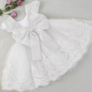 Girls Embroidery Bow Design Princess Dresses