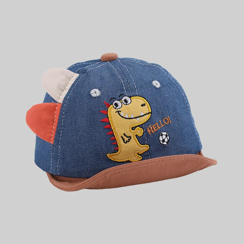 Dinosaurs Embroidered Adjustable Children 's Sports Caps childrensterritory