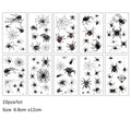 Cute Funny 10Pcs Luminous Halloween Tattoo Stickers childrensterritory