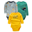 Baby Cartoon Printed Long Sleeve Cotton Jumpsuit