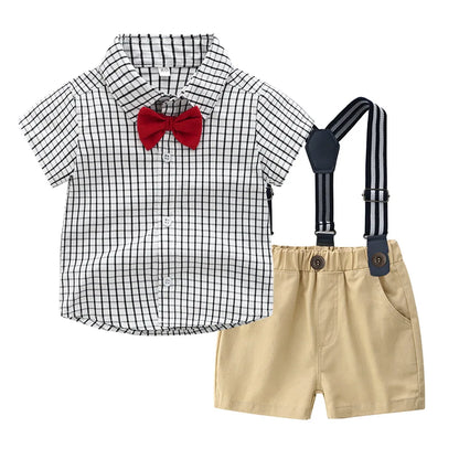 Little Boys Elegant Gentlemen Clothes Sets for Birthday Party