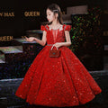 Kids Girls Elegant Princess Sequin Evening Prom Party Dresses/Gown childrensterritory