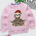 Cartoon Animal Print Children's Christmas Sweatshirts childrensterritory