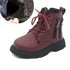 Double-Zip Design Warm Ankle Length Rubber Boots for Kids childrensterritory