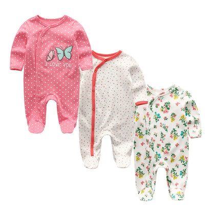Baby Long Sleeve Cartoon Print Overall Romper