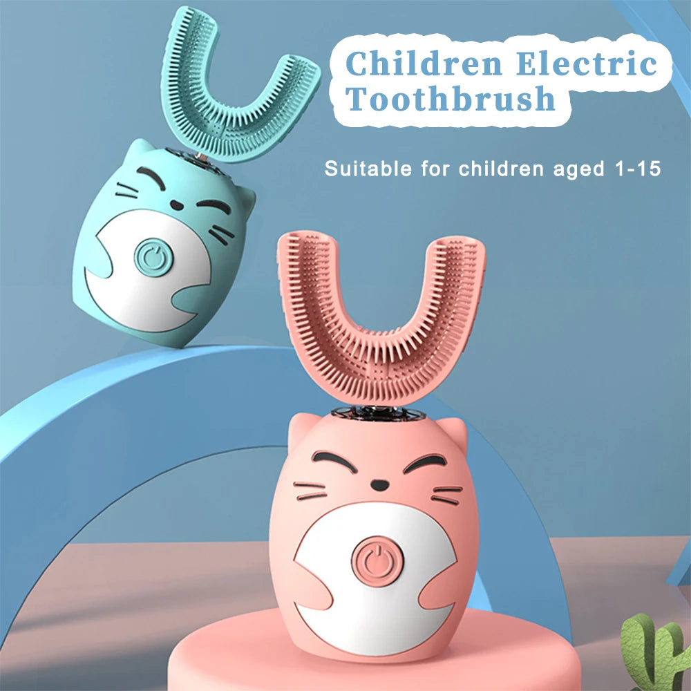 Automatic USB Rechargeable Kids U Shape Toothbrush childrensterritory