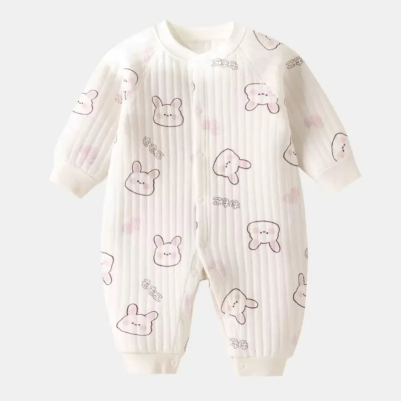Baby Kids Cartoon Design Casual Warm Bodysuit childrensterritory