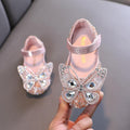 Kids Girls Pearl Butterfly Design Princess Party Shoes childrensterritory