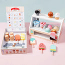 Kids Wooden Ice Cream Counter Playset childrensterritory