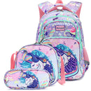 Dinosaur Print Kids Backpack Set with Lunch Box Pencil Case childrensterritory