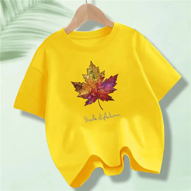 Short Sleeve Graphic Cotton Tees for Kids Boys Girls childrensterritory