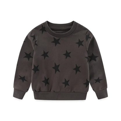 Cartoon Vehicle Design Kids Boys Cotton Sweatshirts childrensterritory