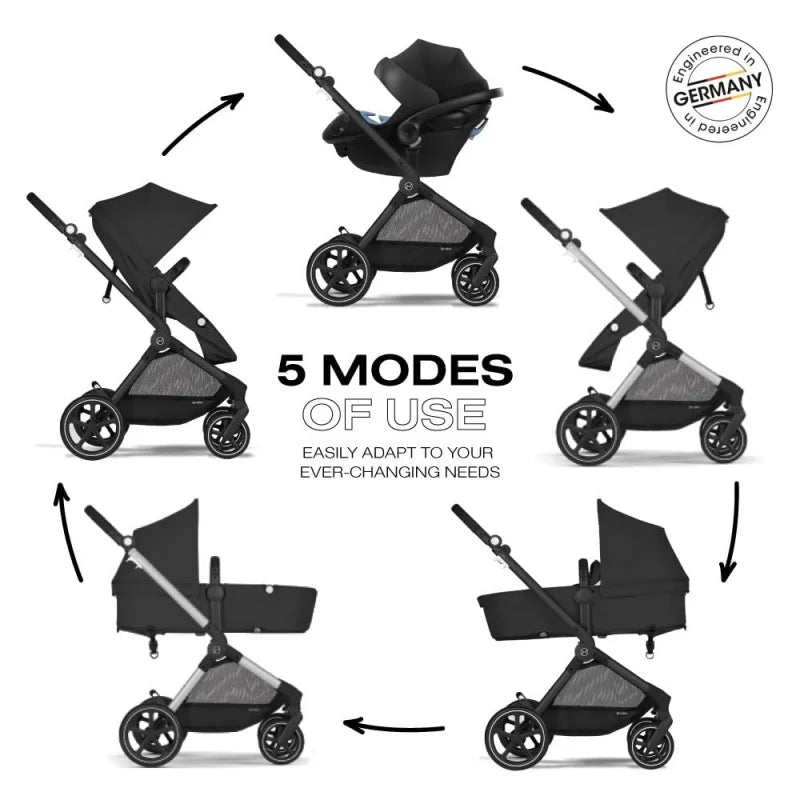 Lightweight 5-in-1 Travel Stroller with Infant Car Seat childrensterritory