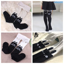 Cartoon Animal Print Girls Winter Knitted Cotton Stockings childrensterritory
