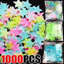 3D Fluorescent 50/1000Pcs Glow-in-the-Dark Stars Wall Stickers childrensterritory