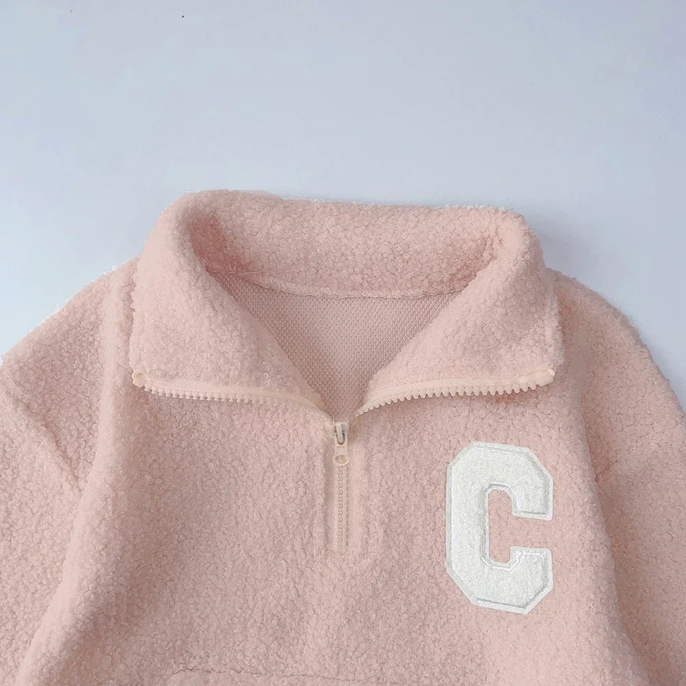 Kids’ Long-Sleeved Warm Casual Clothing Set childrensterritory