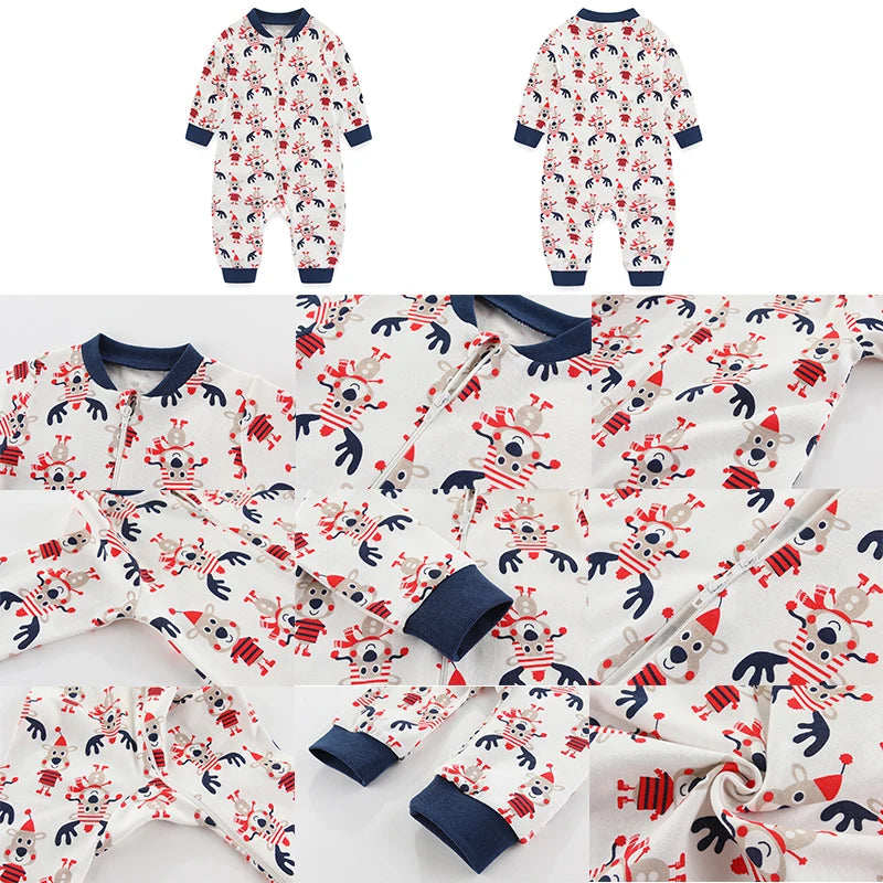 Cartoon Print Long Sleeve Newborn Baby Cotton One-piece/Rompers