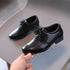 Kids Boys Britain Style Low-heeled Black Leather Shoes childrensterritory