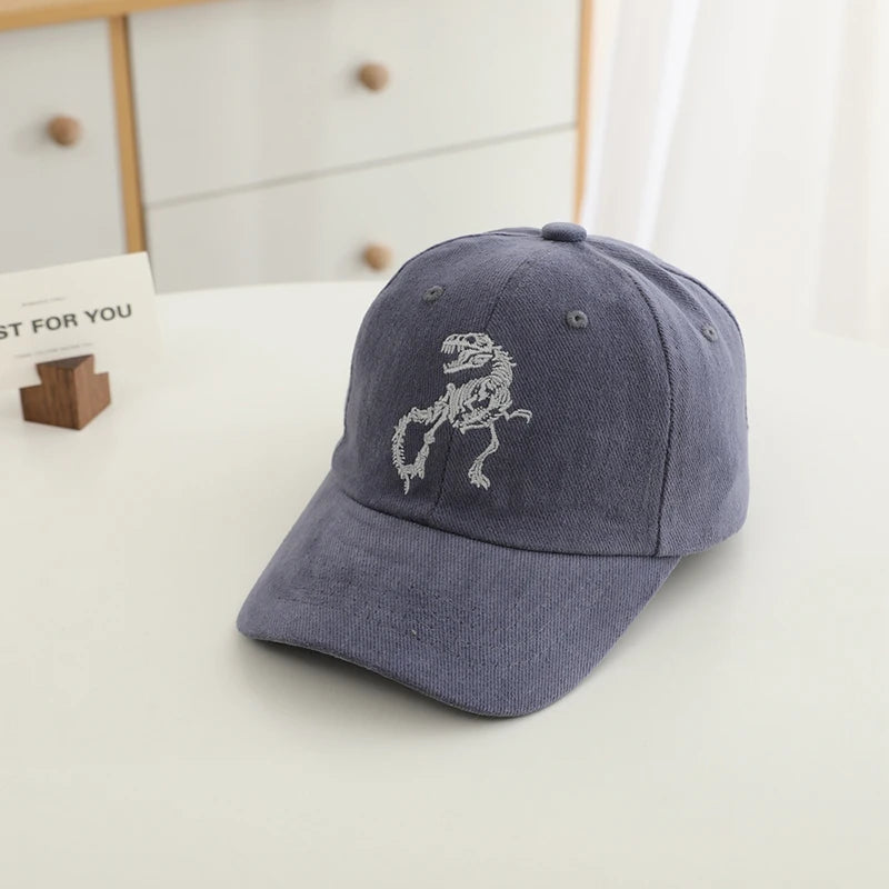 Cartoon Dinosaurs Design Kids Boys Adjustable Sports Hats childrensterritory
