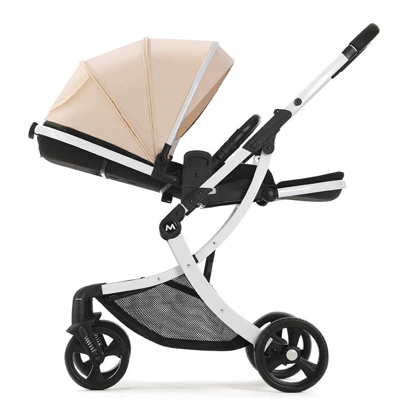 Elevated Baby Stroller with Lightweight Eggshell Design