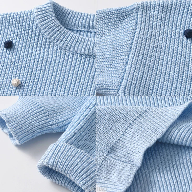 Girls' Long-Sleeved Casual Winter Pullover Sweater childrensterritory