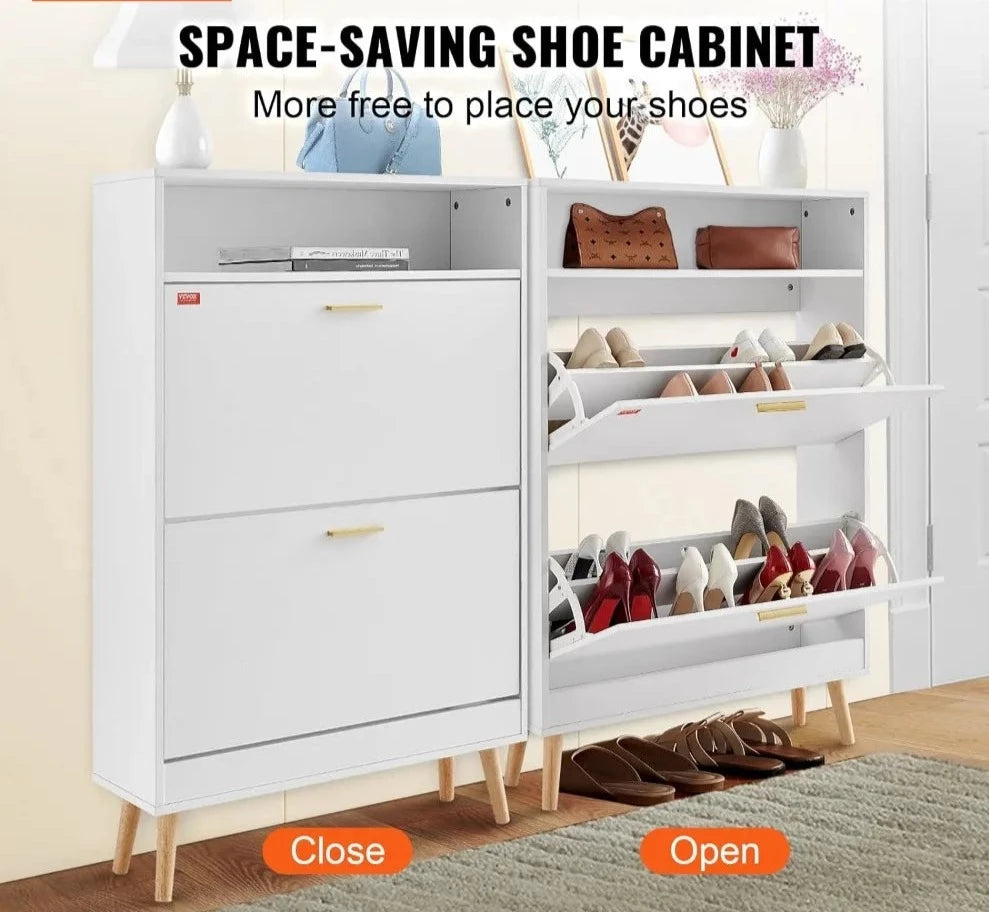 White Entryway Shoe Storage Cabinet for Home childrensterritory