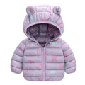 Baby Boys/Girls Cartoon Print Hooded Parka/Jackets