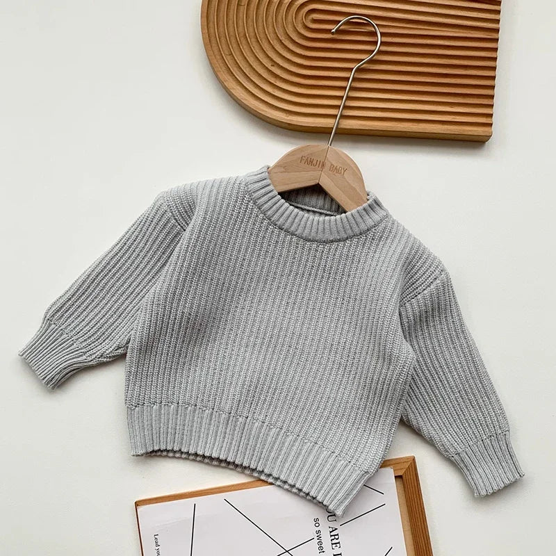 Kids Round Neck Long Sleeves Winter Sweater childrensterritory