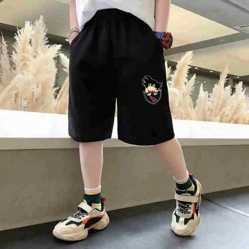 Kids Boys Funny Battery Print Sports Shorts for Summer childrensterritory