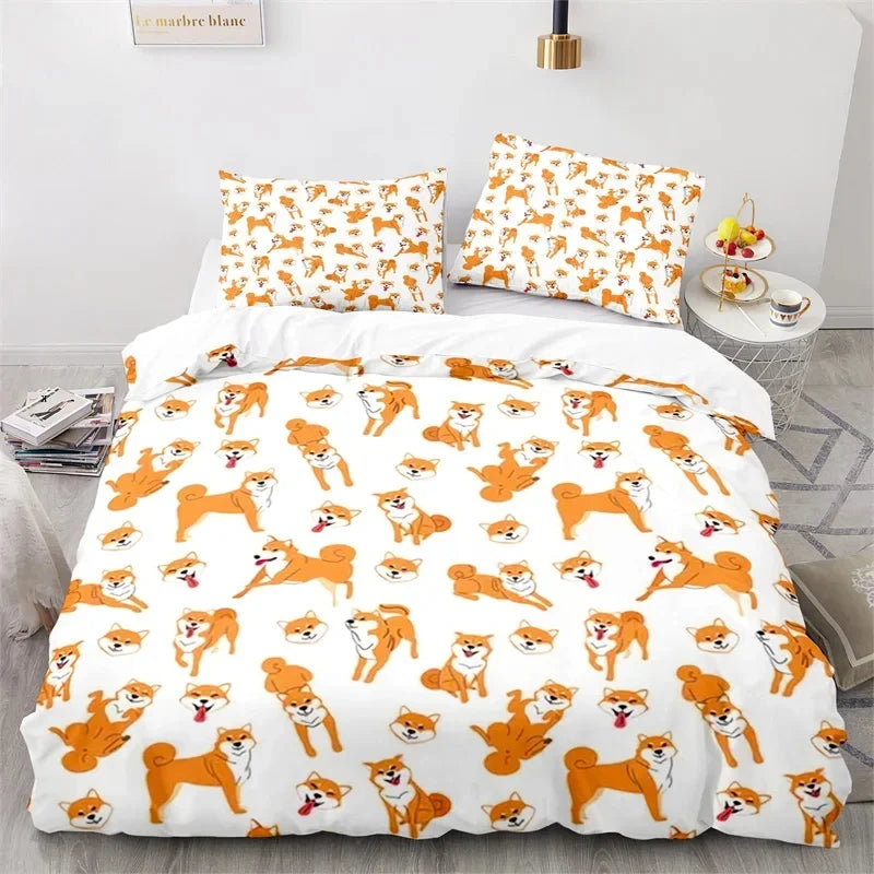 3D Cartoon Animal Print Microfiber Kids Bedding Sets