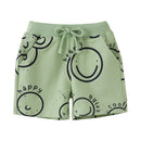 Cartoon Print Summer Drawstring Shorts For Boys Girls childrensterritory