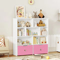 Kids Toy/Book Shelf with 7 Cubbies & 2 Rolling Drawers