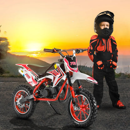 Off-road Mini Motorcycle for Kids with Front and Rear Disc Brakes childrensterritory