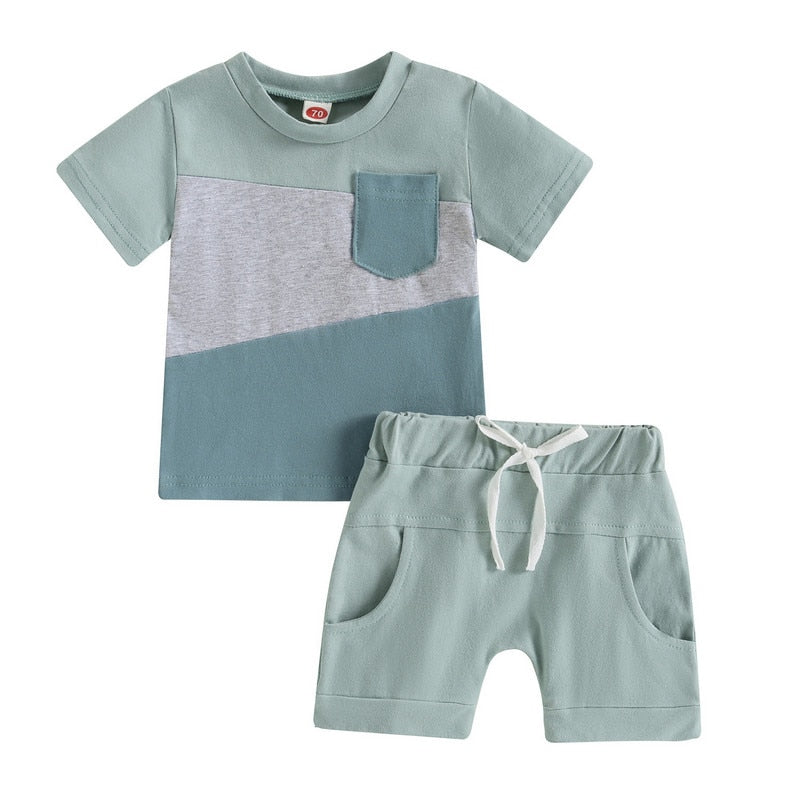 Baby Boys Short Sleeve Tops and Shorts Set for Summer childrensterritory