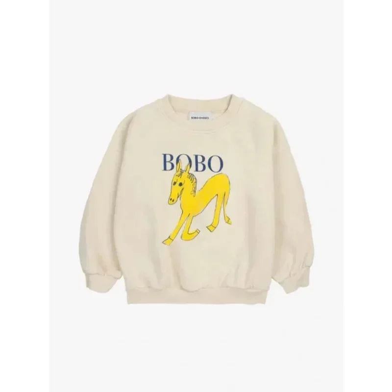 Kids Long-sleeved Round Neck Printed Sweatshirts childrensterritory