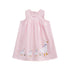 Kids Girls Cartoon Ducks Embroidery Lattice Dresses childrensterritory