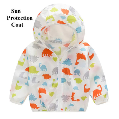 Toddler Girl Boy Hooded Sunscreen Outwear/Jacket childrensterritory