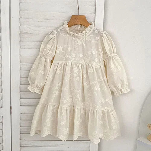 Baby Kids Long Sleeves Lace Design Christmas Party Costumes