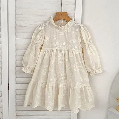 Baby Kids Long Sleeves Lace Design Christmas Party Costumes childrensterritory