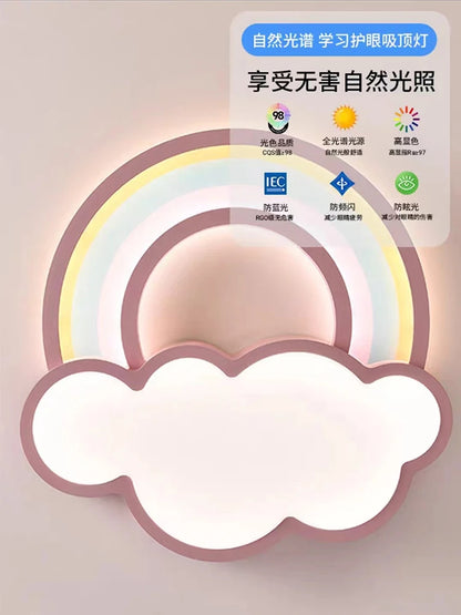 Rainbow Clouds Design Ceiling Lamp for Bedroom childrensterritory