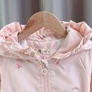 Toddler Girls Hooded Trench Coat for Spring Autumn childrensterritory