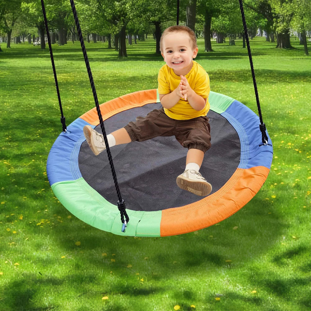 Adjustable Flying Saucer Swing Play Set for Kids childrensterritory