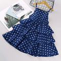 Toddler Girls Hearts Printing Ruffle Summer Dress