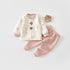 Baby Kids Long Sleeves Flower Design Winter Outfit Sets childrensterritory