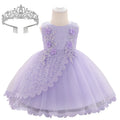 Baby Girl Lace Embroidered Formal Occasion Gowns childrensterritory