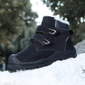 Kids Suede Fashion High Top Hook And Loop Warm Shoes childrensterritory
