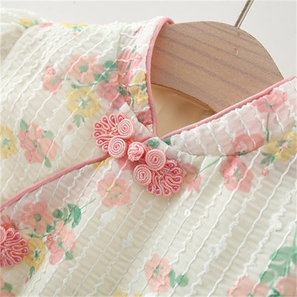 Baby GirlS Chinese Style Patchwork Princess Dress childrensterritory