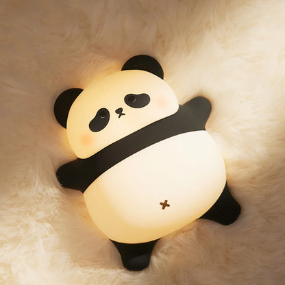 Rechargeable Cute Silicone Panda LED Night Light for Bedroom childrensterritory