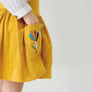 Little Girls Cotton Flowers Shirt + Dress Set for Autumn, Spring childrensterritory