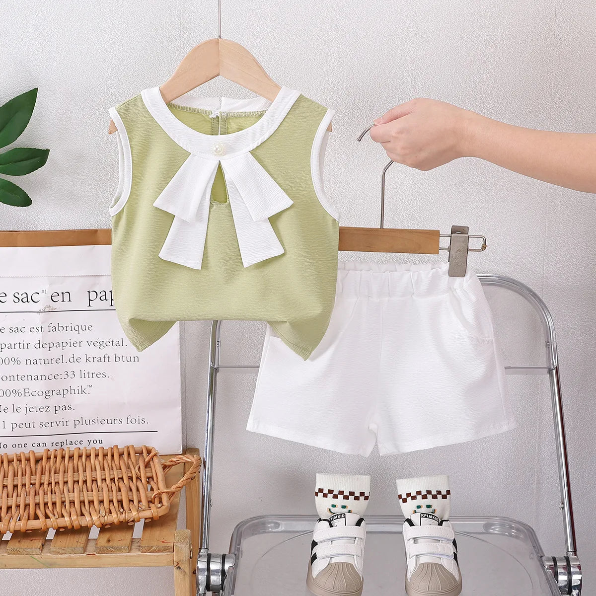 Toddler Girls Sleeveless Vest Shorts 2 Pcs Outfits childrensterritory